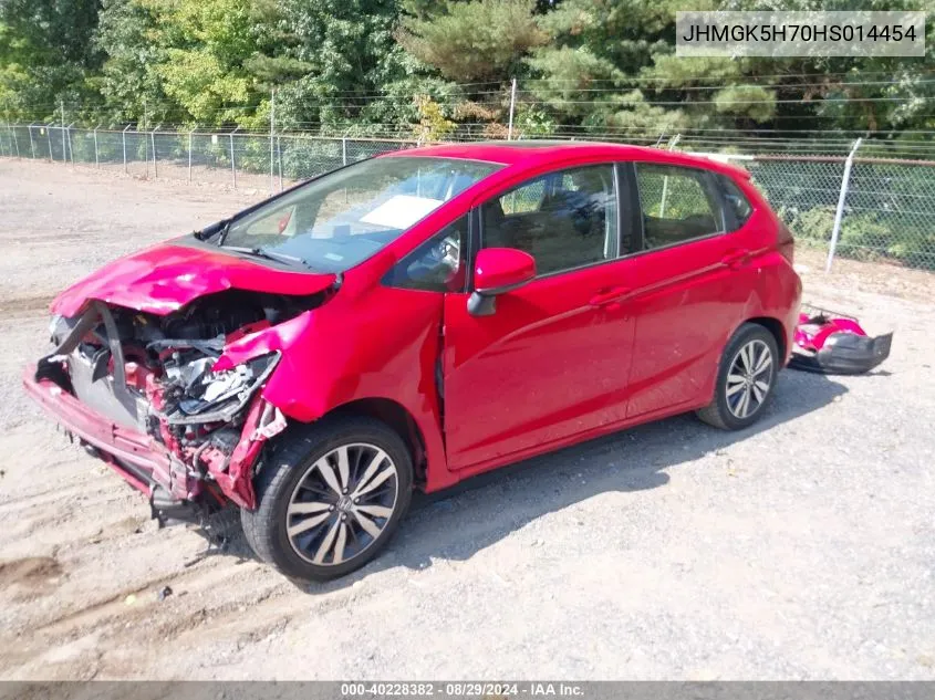 2017 Honda Fit Ex VIN: JHMGK5H70HS014454 Lot: 40228382