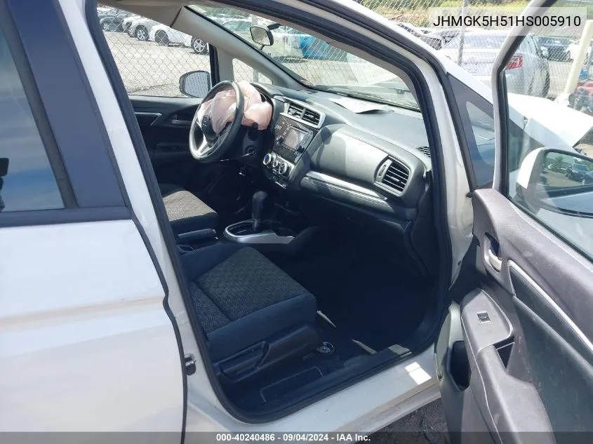 JHMGK5H51HS005910 2017 Honda Fit Lx