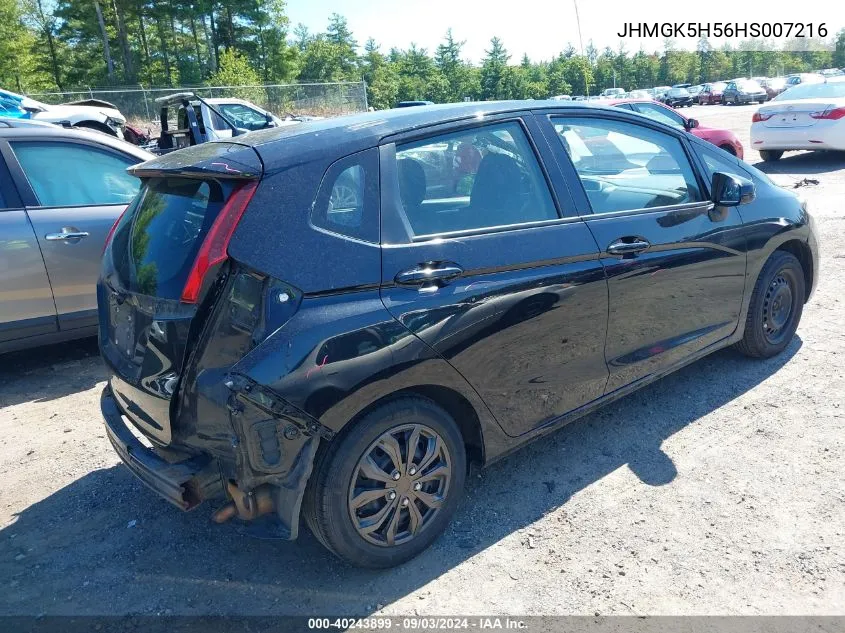 JHMGK5H56HS007216 2017 Honda Fit Lx