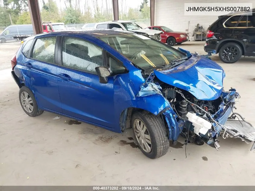 JHMGK5H5XHS007882 2017 Honda Fit Lx