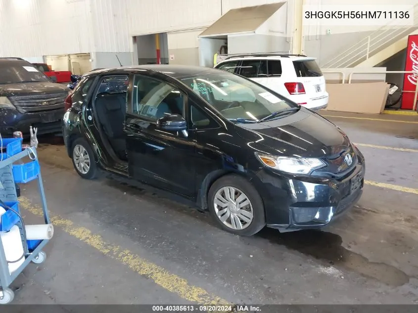 2017 Honda Fit Lx VIN: 3HGGK5H56HM711136 Lot: 40385613