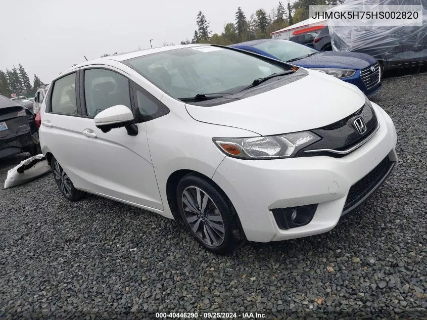 2017 Honda Fit Ex VIN: JHMGK5H75HS002820 Lot: 40446290