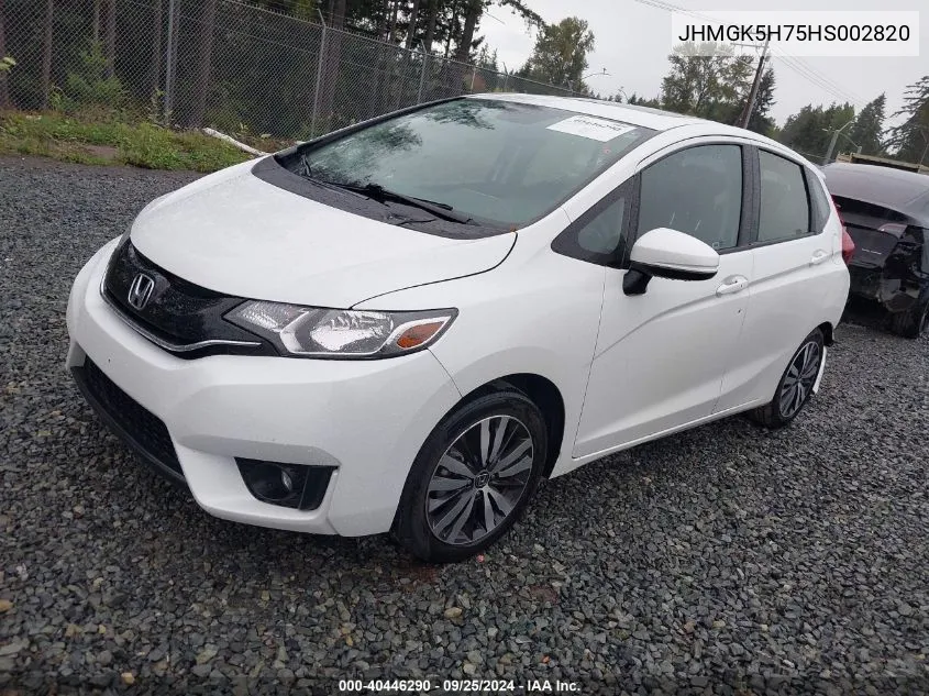 2017 Honda Fit Ex VIN: JHMGK5H75HS002820 Lot: 40446290