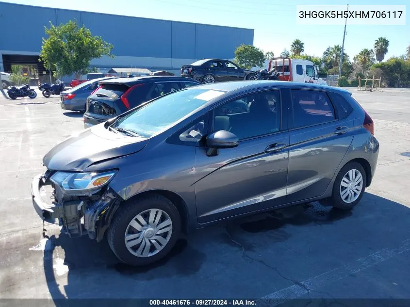 2017 Honda Fit Lx VIN: 3HGGK5H5XHM706117 Lot: 40461676