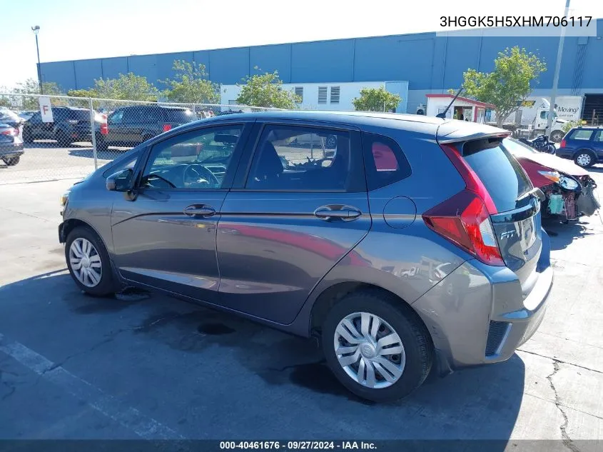 2017 Honda Fit Lx VIN: 3HGGK5H5XHM706117 Lot: 40461676