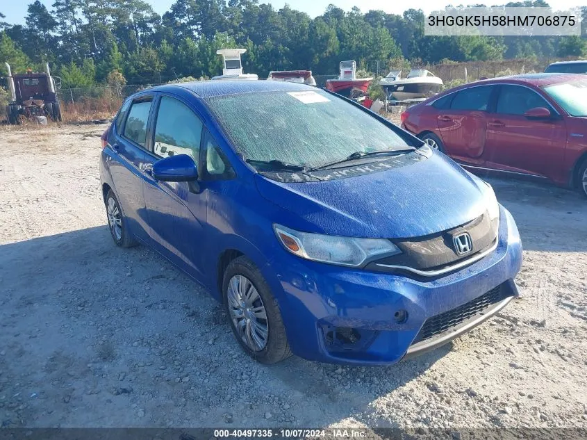 2017 Honda Fit Lx VIN: 3HGGK5H58HM706875 Lot: 40497335