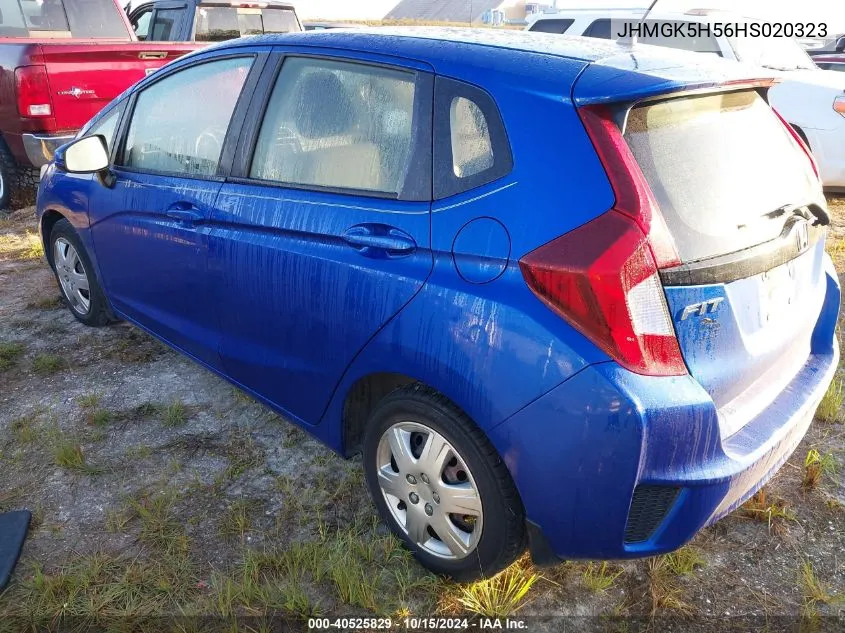 2017 Honda Fit Lx VIN: JHMGK5H56HS020323 Lot: 40525829