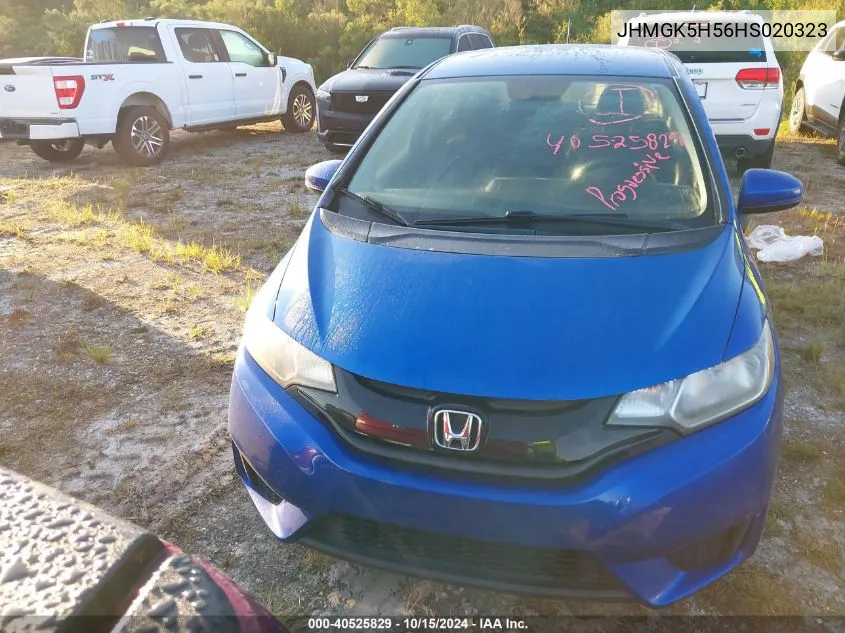 2017 Honda Fit Lx VIN: JHMGK5H56HS020323 Lot: 40525829