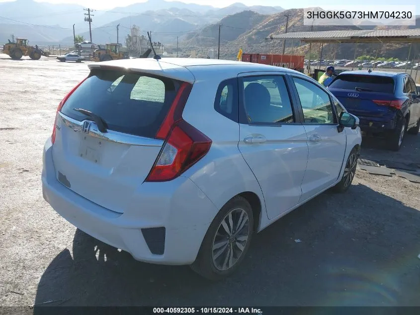 2017 Honda Fit Ex VIN: 3HGGK5G73HM704230 Lot: 40592305