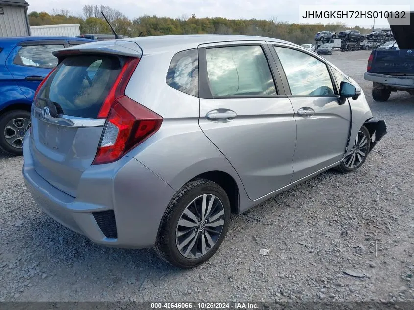 2017 Honda Fit Ex VIN: JHMGK5H72HS010132 Lot: 40646066