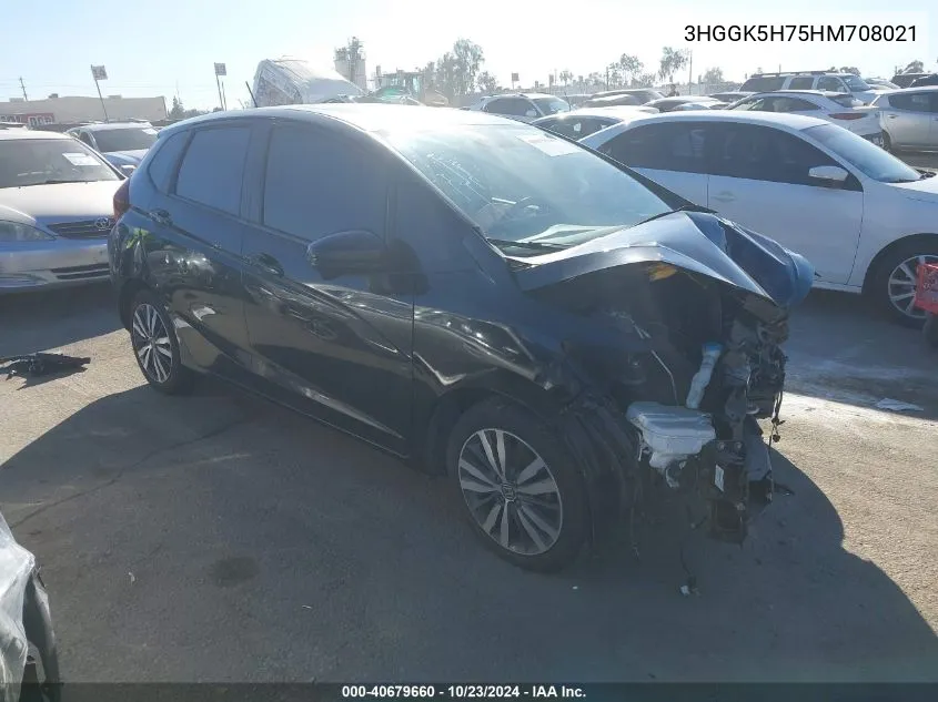 2017 Honda Fit Ex VIN: 3HGGK5H75HM708021 Lot: 40679660