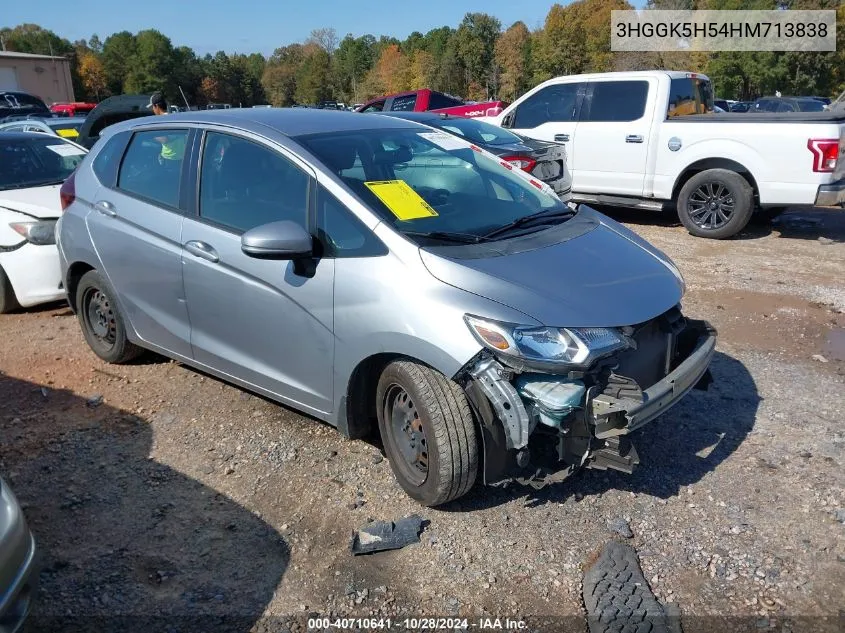 2017 Honda Fit Lx VIN: 3HGGK5H54HM713838 Lot: 40710641