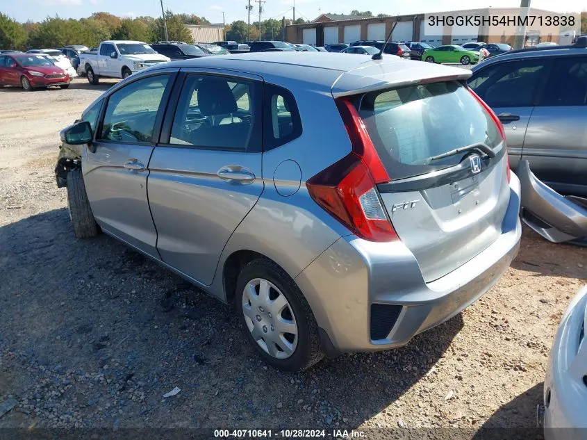 2017 Honda Fit Lx VIN: 3HGGK5H54HM713838 Lot: 40710641