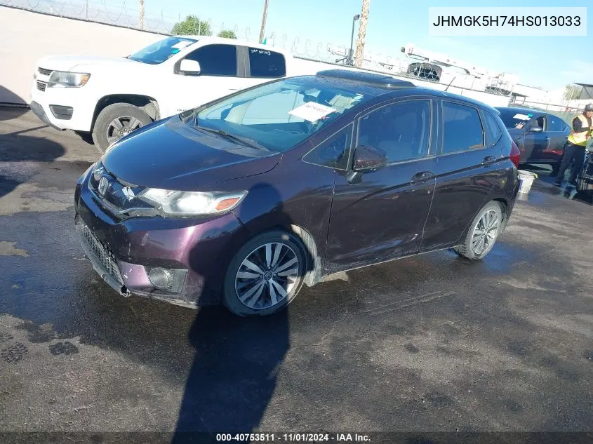 2017 Honda Fit Ex VIN: JHMGK5H74HS013033 Lot: 40753511