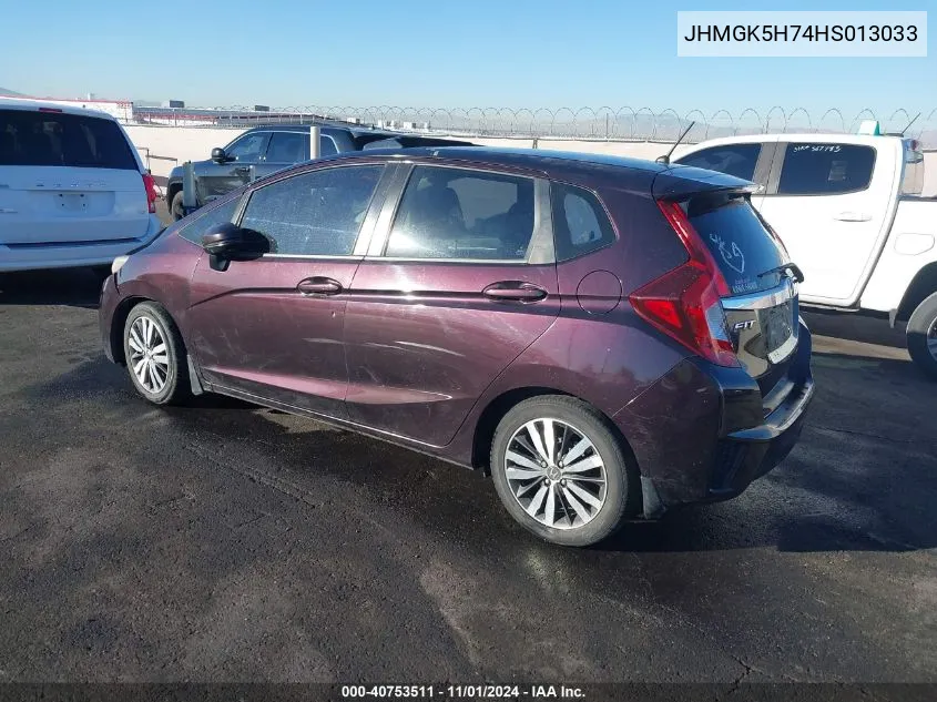 2017 Honda Fit Ex VIN: JHMGK5H74HS013033 Lot: 40753511