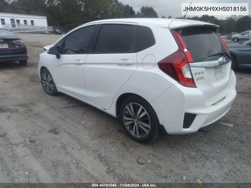 2017 Honda Fit Ex-L VIN: JHMGK5H9XHS018156 Lot: 40781045