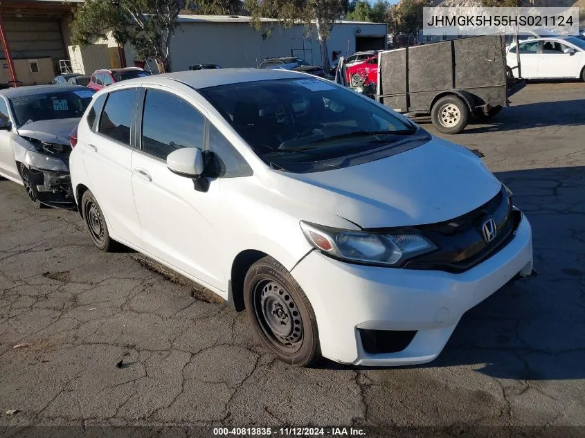 2017 Honda Fit Lx VIN: JHMGK5H55HS021124 Lot: 40813835