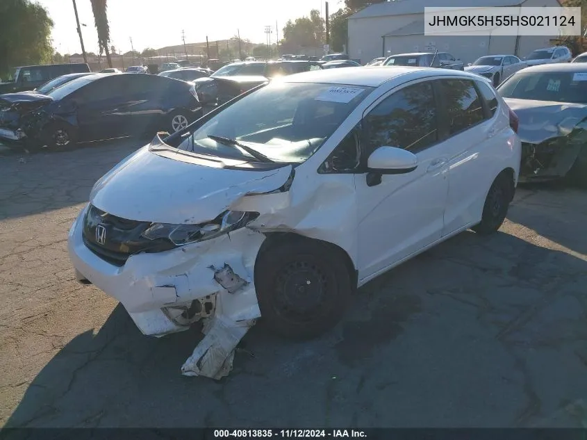 2017 Honda Fit Lx VIN: JHMGK5H55HS021124 Lot: 40813835