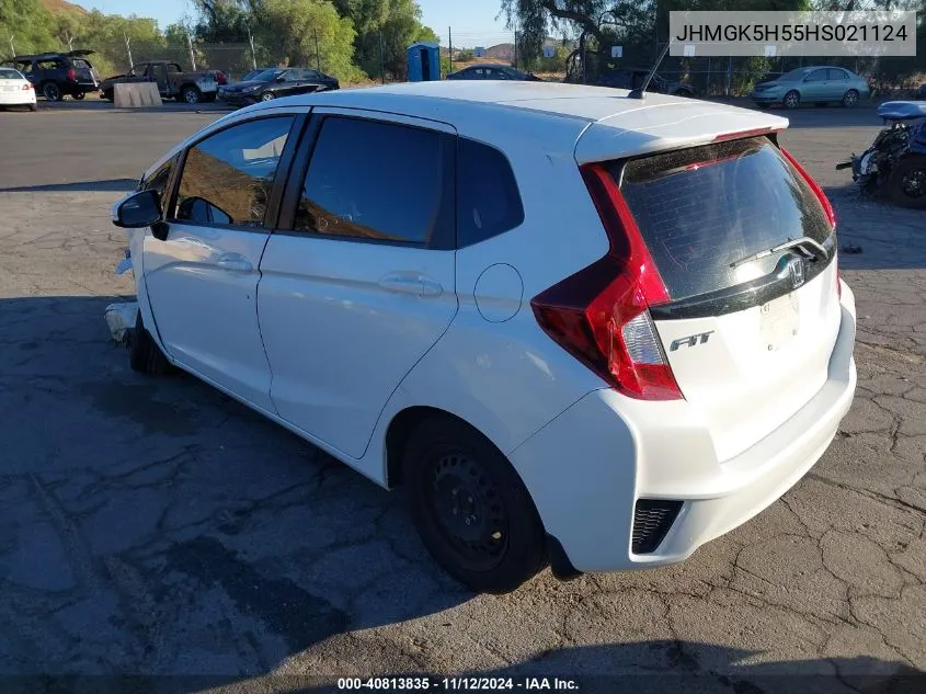 2017 Honda Fit Lx VIN: JHMGK5H55HS021124 Lot: 40813835