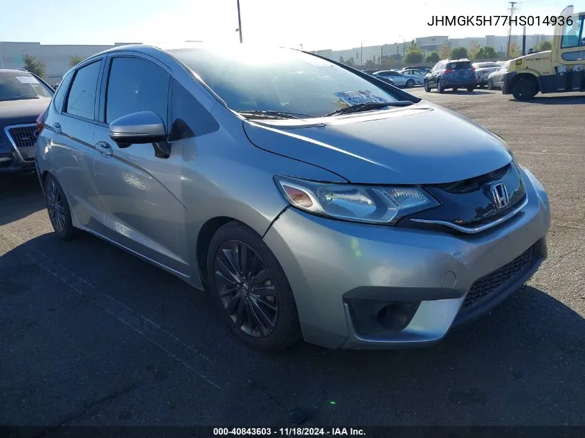 2017 Honda Fit Ex VIN: JHMGK5H77HS014936 Lot: 40843603