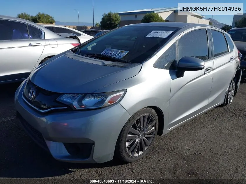 2017 Honda Fit Ex VIN: JHMGK5H77HS014936 Lot: 40843603