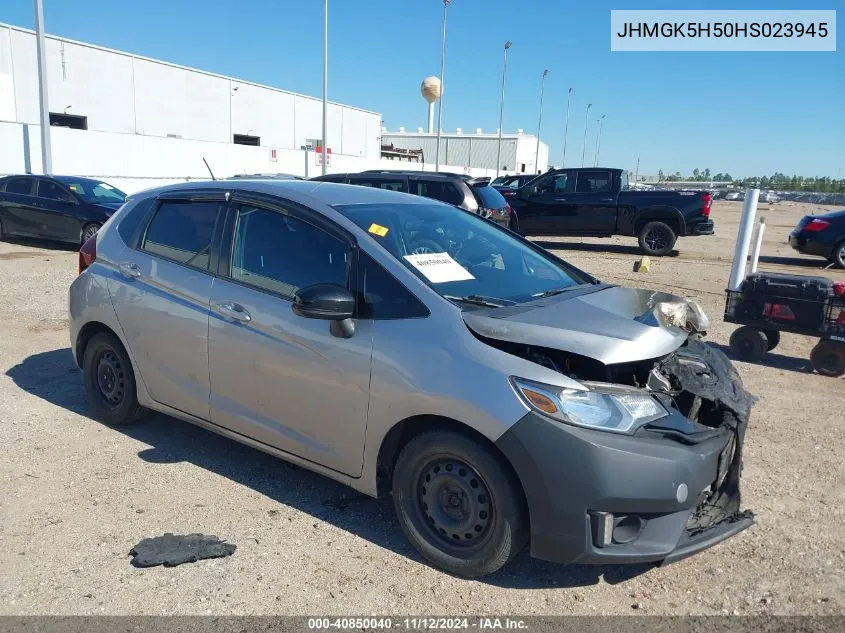 2017 Honda Fit Lx VIN: JHMGK5H50HS023945 Lot: 40850040