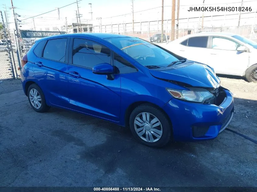 2017 Honda Fit Lx VIN: JHMGK5H54HS018246 Lot: 40856488