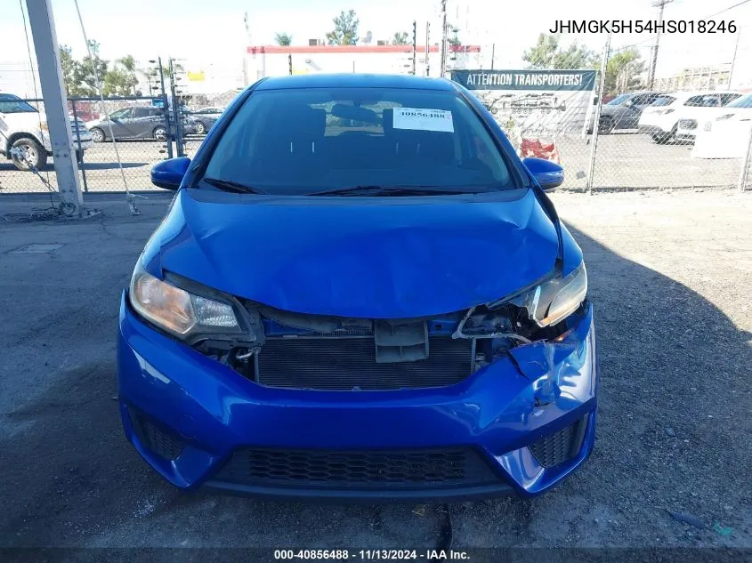 2017 Honda Fit Lx VIN: JHMGK5H54HS018246 Lot: 40856488