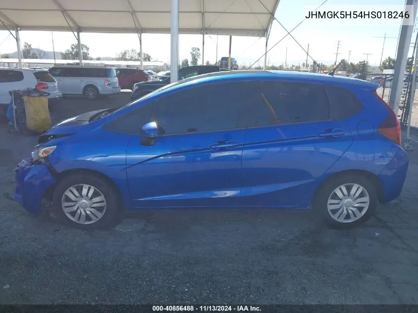 2017 Honda Fit Lx VIN: JHMGK5H54HS018246 Lot: 40856488