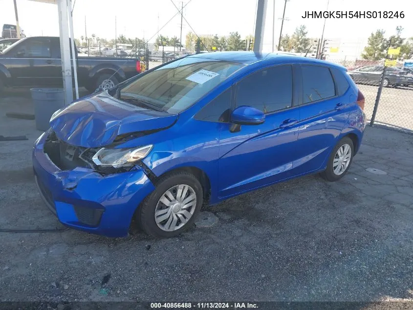 2017 Honda Fit Lx VIN: JHMGK5H54HS018246 Lot: 40856488