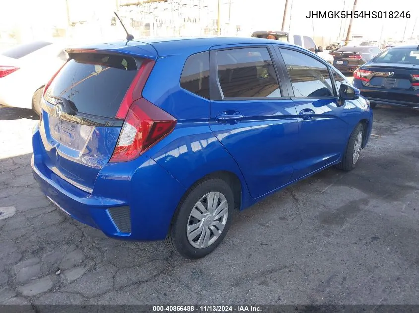 2017 Honda Fit Lx VIN: JHMGK5H54HS018246 Lot: 40856488