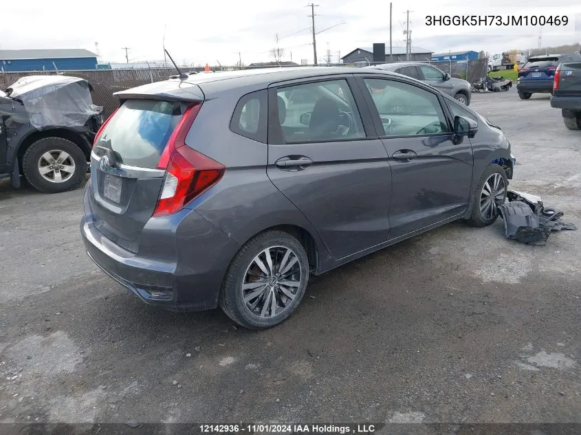 2018 Honda Fit VIN: 3HGGK5H73JM100469 Lot: 12142936