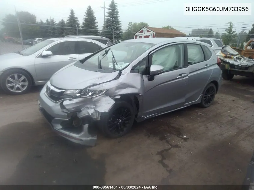 2018 Honda Fit Sport VIN: 3HGGK5G60JM733956 Lot: 39561431