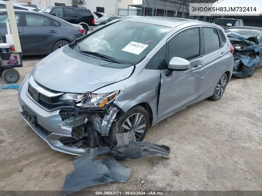 3HGGK5H83JM732414 2018 Honda Fit Ex