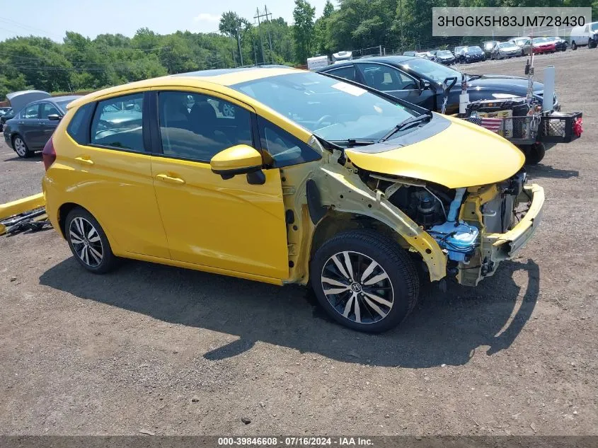 3HGGK5H83JM728430 2018 Honda Fit Ex