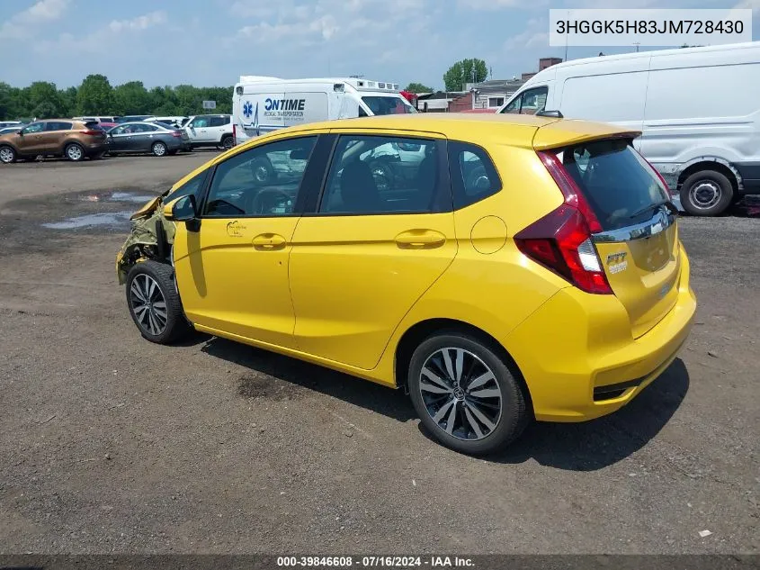 3HGGK5H83JM728430 2018 Honda Fit Ex