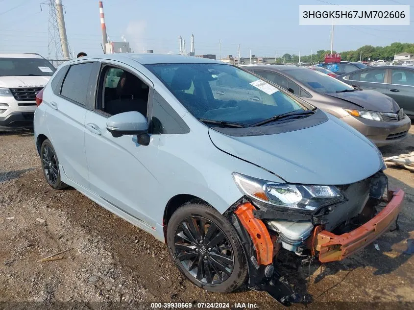 3HGGK5H67JM702606 2018 Honda Fit Sport