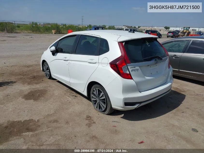 3HGGK5H87JM721500 2018 Honda Fit Ex