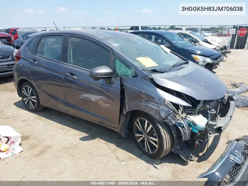 3HGGK5H83JM706038 2018 Honda Fit Ex