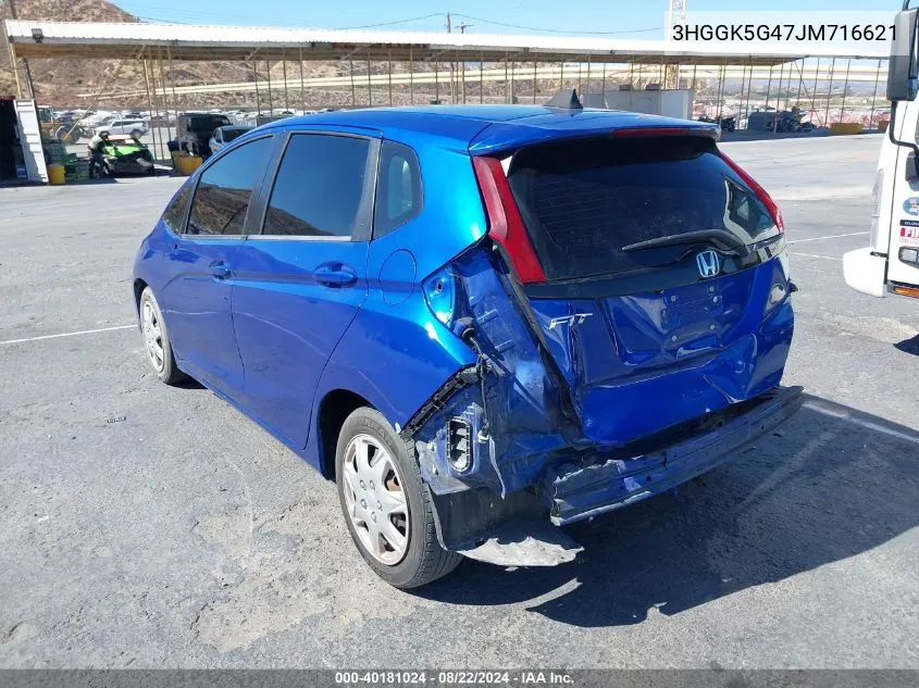 2018 Honda Fit Lx VIN: 3HGGK5G47JM716621 Lot: 40181024