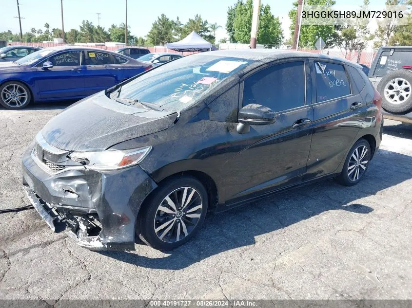 2018 Honda Fit Ex VIN: 3HGGK5H89JM729016 Lot: 40191727