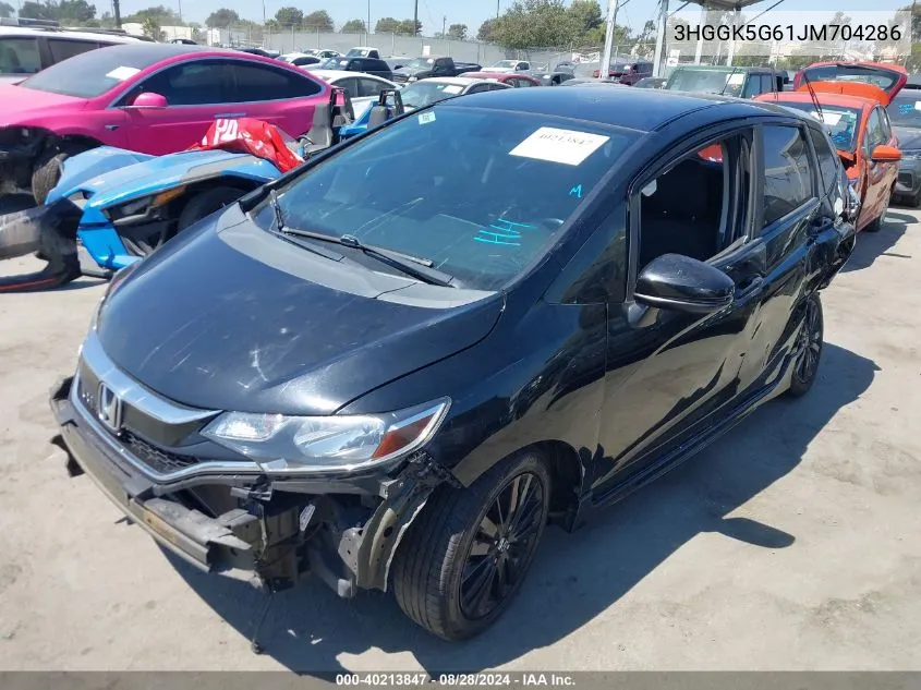 2018 Honda Fit Sport VIN: 3HGGK5G61JM704286 Lot: 40213847