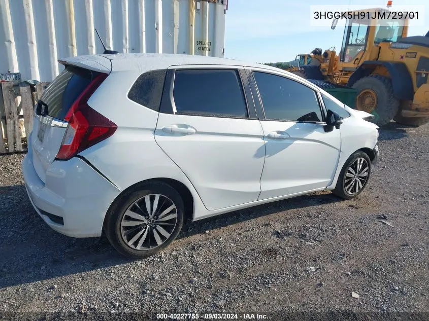 2018 Honda Fit Ex-L VIN: 3HGGK5H91JM729701 Lot: 40227755