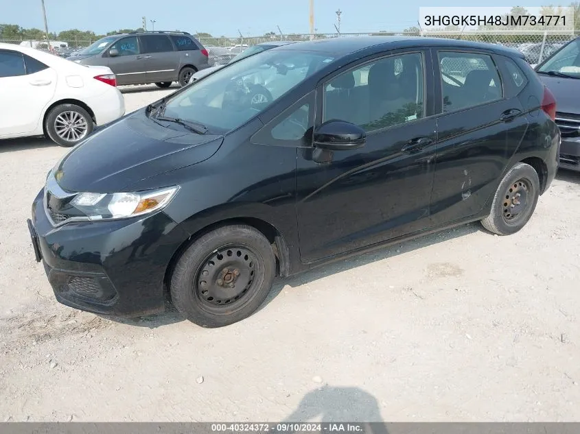 2018 Honda Fit Lx VIN: 3HGGK5H48JM734771 Lot: 40324372