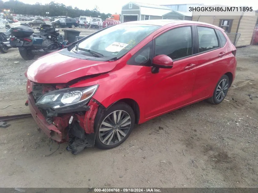 2018 Honda Fit Ex VIN: 3HGGK5H86JM711895 Lot: 40386768