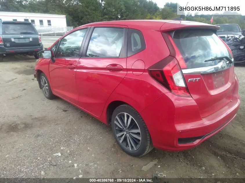 2018 Honda Fit Ex VIN: 3HGGK5H86JM711895 Lot: 40386768