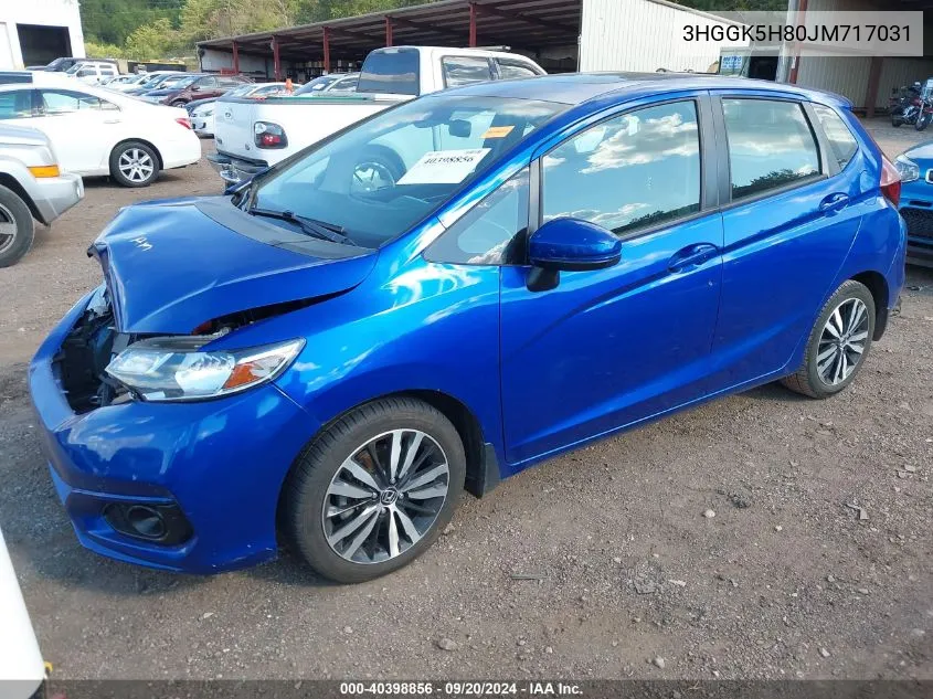 2018 Honda Fit Ex VIN: 3HGGK5H80JM717031 Lot: 40398856