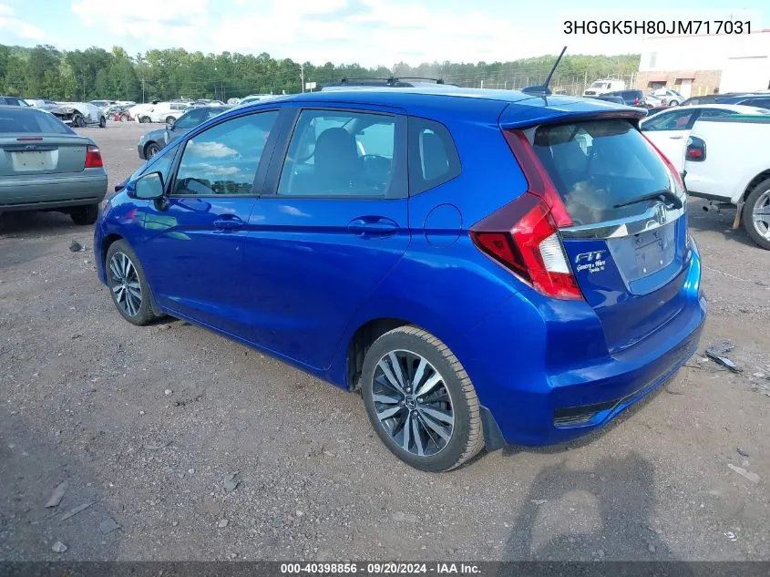 2018 Honda Fit Ex VIN: 3HGGK5H80JM717031 Lot: 40398856