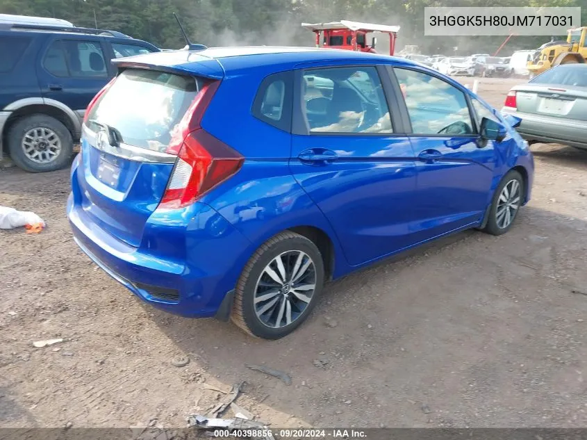 2018 Honda Fit Ex VIN: 3HGGK5H80JM717031 Lot: 40398856