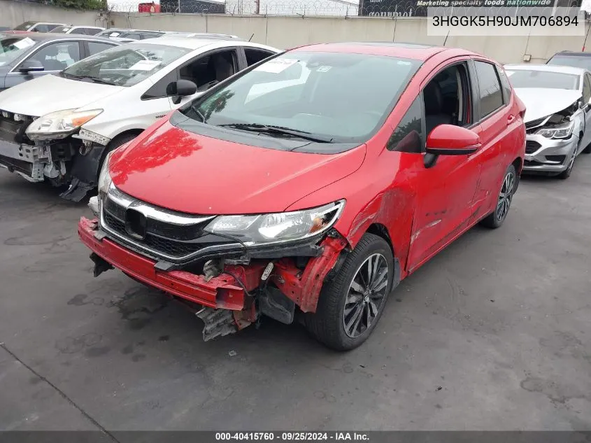 2018 Honda Fit Ex/Exl VIN: 3HGGK5H90JM706894 Lot: 40415760